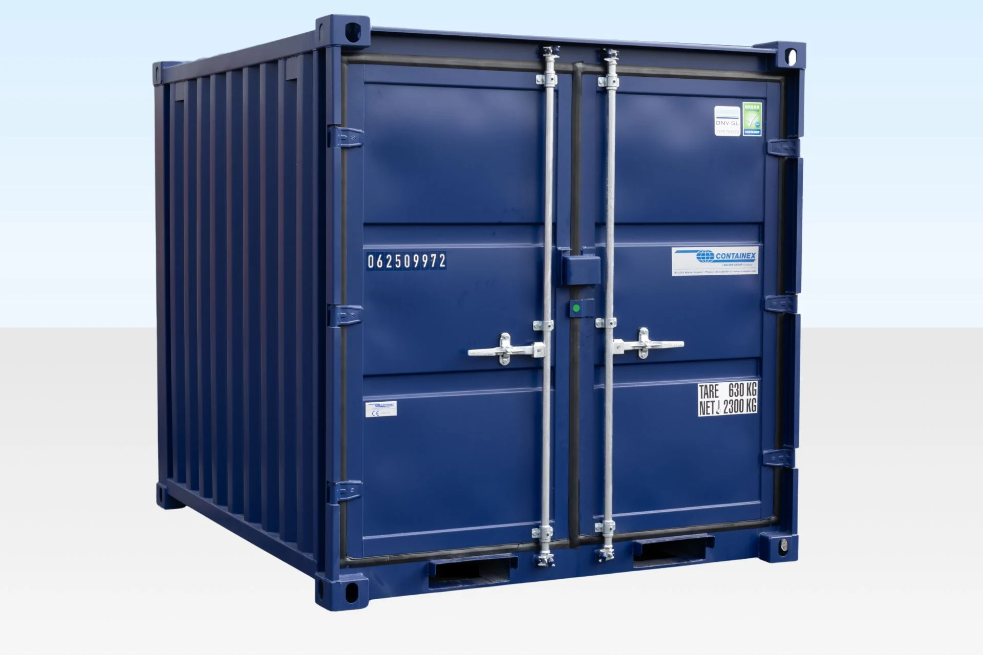 8ft Storage Container New Blue (RAL 5013) - Image 2